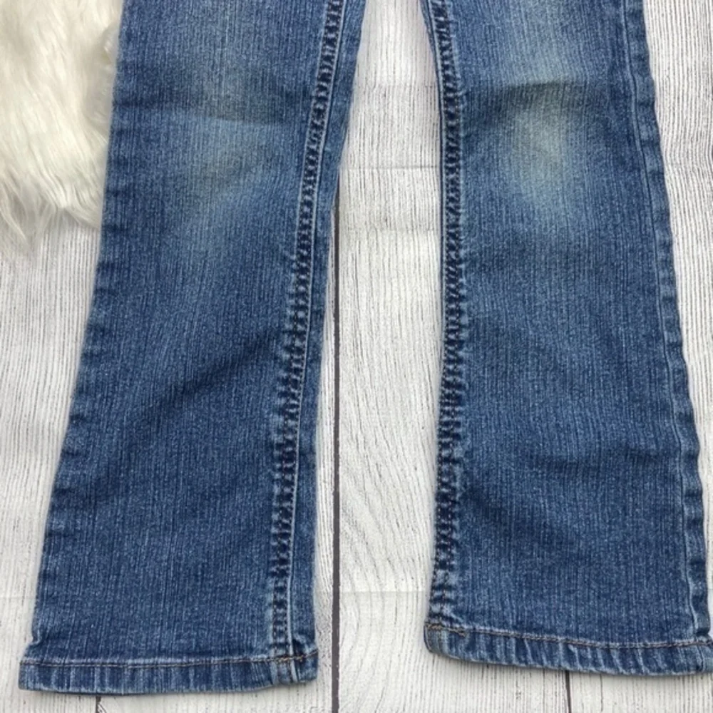 Basic Edition Girls Jeans Size 5 Bootcut Blue Denim Jeans